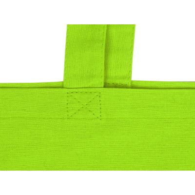 Сумка для шопинга Carryme 120 хлопковая, 120 г/м2, зеленое яблоко-4