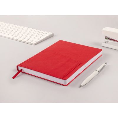 Ежедневник недатированный А5 Barcelona, красный-10