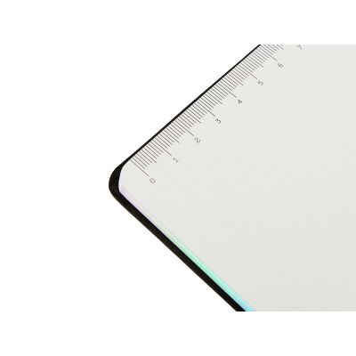 Блокнот А5 в гибкой обложке Fellini с голографическим срезом, черный-5