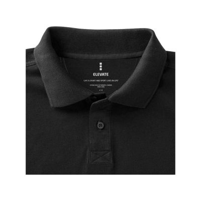 Calgary мужская футболка-поло с коротким рукавом, антрацит-6