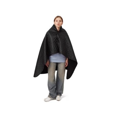 Пончо Cappy с капюшоном на липучке в мешке, черный-1
