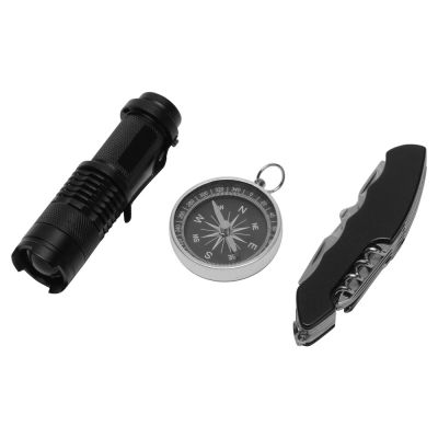 Набор для активного отдыха Decker из компаса, фонарика и мультитула-1