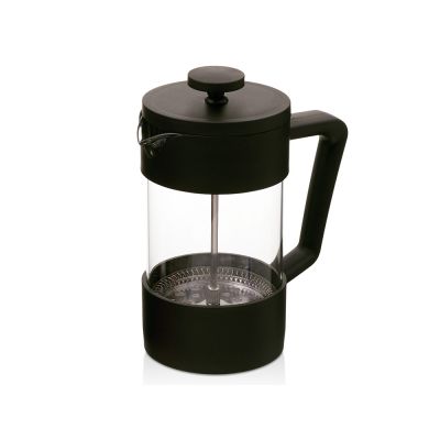 Подарочный набор c френчпрессом, кружками и чаем, черный-5