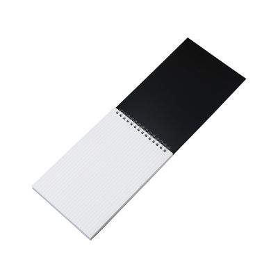 Блокнот на пружине в пластиковой обложке А5, черный-2