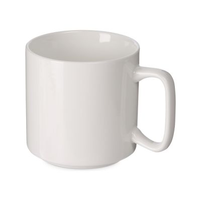 Кружка Kos, 370 мл, белый, с квадратной ручкой-0