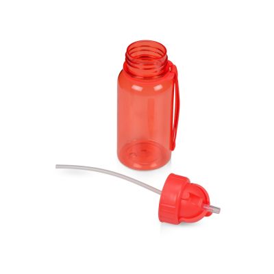 Бутылка для воды со складной соломинкой Kidz 500 мл, красный-2