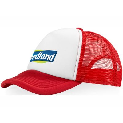 Бейсболка Trucker, красный/белый-3