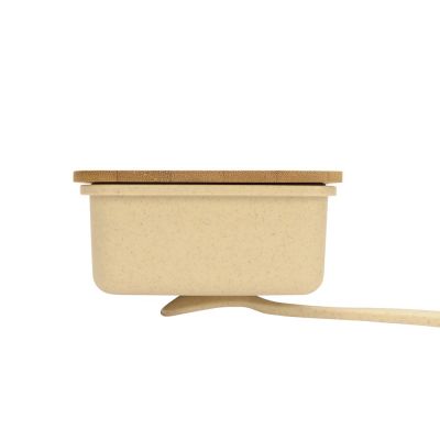 Ланчбокс Lunch с крышкой, бежевый-5