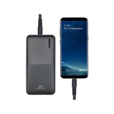 RIVACASE VA2571 (20000 мАч) QC/PD внешний аккумулятор, черный 12/24-9
