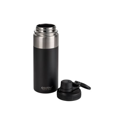 Вакуумная термобутылка ALPINE FLASK, 530 мл, черный-3