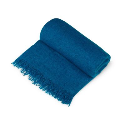 Плед акриловый Mohair, синий-1