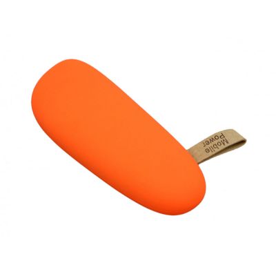 PB_Small_stone Универсальное зарядное устройство power bank в форме камня. 2600MAH. Оранжевый-1