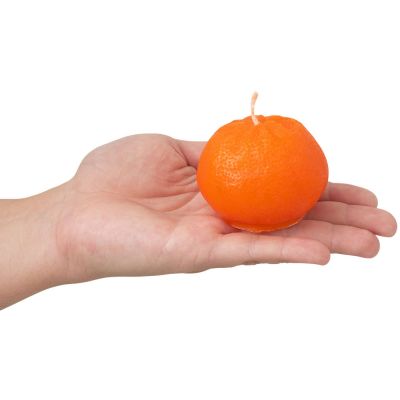 Набор свечей Мандарины в сетке, оранжевый-5