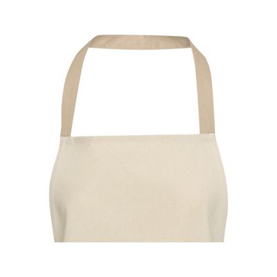 Nia фартук из переработанного хлопка плотностью 200 г/м² - бежевый овсяный-3