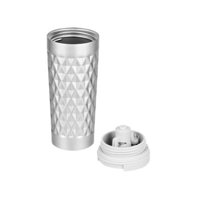 Герметичная вакуумная термокружка Matrix,450 мл, серебристый-1