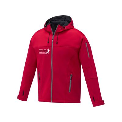 Match Мужская куртка софтшел, красный-4