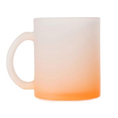 Стеклянная матовая кружка Омбре с градиентом для сублимации, оранжевый-2