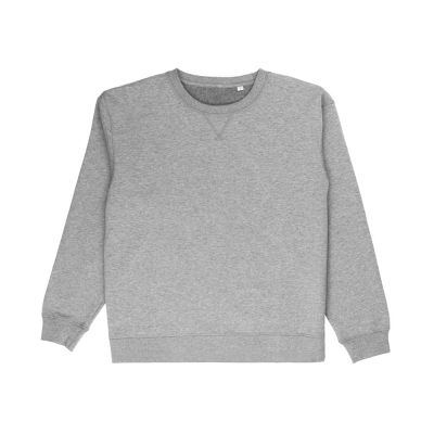 Свитшот оверсайз Lisbon унисекс, серый меланж-7