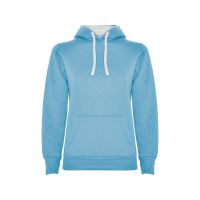 Толстовка с капюшоном Urban женская, небесно-голубой/белый