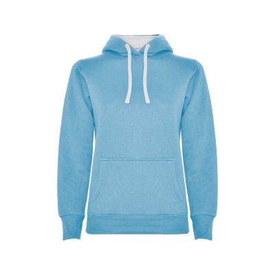 Толстовка с капюшоном Urban женская, небесно-голубой/белый-0