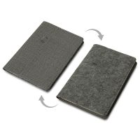 Двустороннее портфолио из рпет-фетра и искусственной кожи Felt, серый