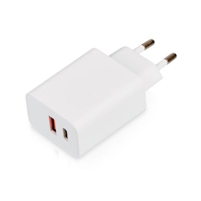 Сетевое зарядное устройство c выходами USB-A и USB-C Recharger Pro, быстрая зарядка QC/PD, 30 Вт, белый-0