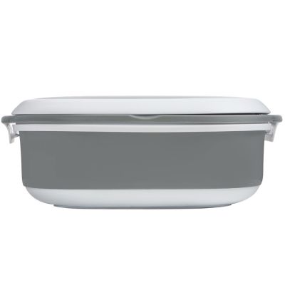 Ланч-бокс Hotty 750 мл для микроволновой печи, серый/белый-4