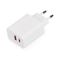 Сетевое зарядное устройство c выходами USB-A и USB-C Recharger, 10 Вт, белый