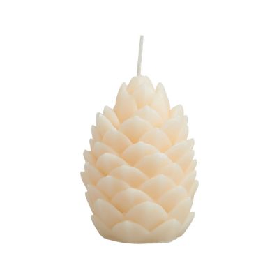 Свеча Шишка, молочный-1