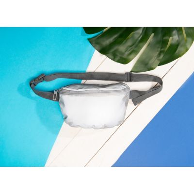 Светоотражающая сумка на пояс Reflector, серебристый-6