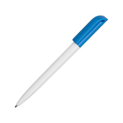 Ручка пластиковая шариковая Миллениум Color CLP, белый/голубой-0