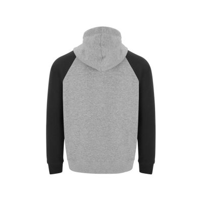 Толстовка с капюшоном Badet мужской, серый меланж/черный-1