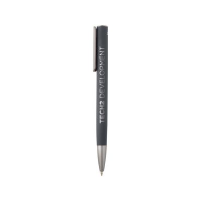 Ziguur шариковая ручка из переработанного алюминия - Storm grey (синие чернила)-4