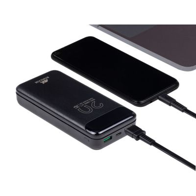 RIVACASE VA2582 (20 000mAh), QC/PD 22.5W внешний аккумулятор с дисплеем, черный /24-13