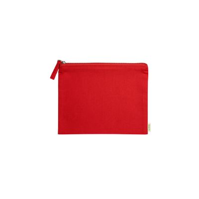 Косметичка DELPHIS из 100% органического хлопка, красный-2