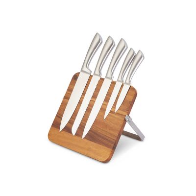 Набор ножей на магнитной подставке Терон-0