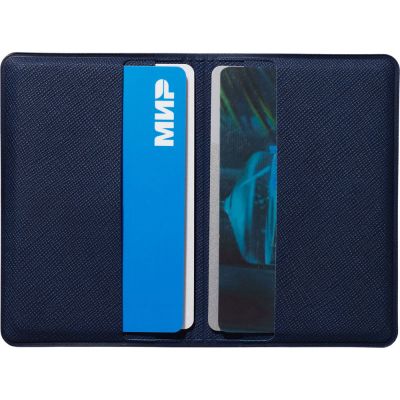 Футляр-книжка на 4-е карты с RFID Favor, темно-синий-3