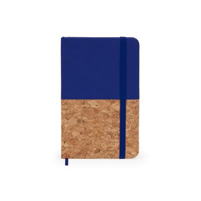 Блокнот А6 IRIS с комбинированной обложкой, натуральный/королевский синий-1