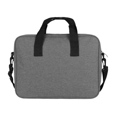 Сумка для ноутбука Wing с вертикальным наружным карманом, серый-5