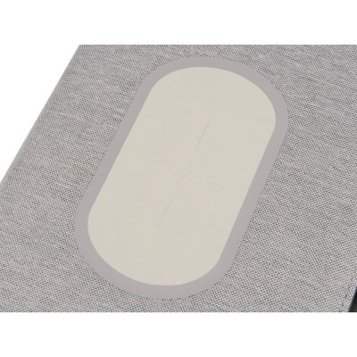 Органайзер с беспроводной зарядкой 5000 mAh Powernote, светло-серый-8
