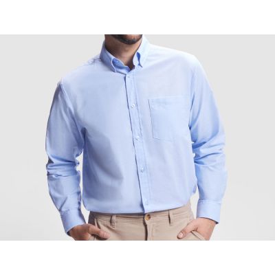 Рубашка мужская Oxford, небесно-голубой-5