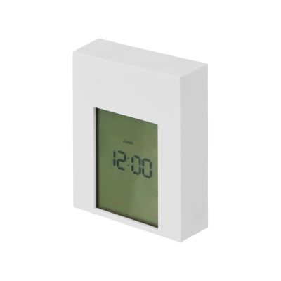 Настольные электронные мультифункциональные часы Rotatio с подсветкой, белый-2