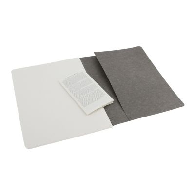 Записная книжка Moleskine Cahier (нелинованный, 3 шт.), ХLarge (19х25см), серый-3