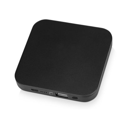 Портативное зарядное устройство на 4000 mAh с литий-полимерной батареей в компактном корпусе из металла, черный-0