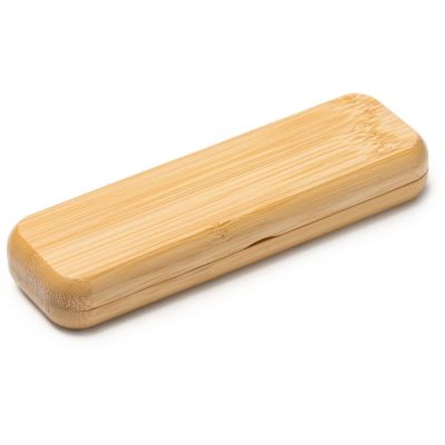 Ручка шариковая BODONI из бамбука в футляре, бежевый-2