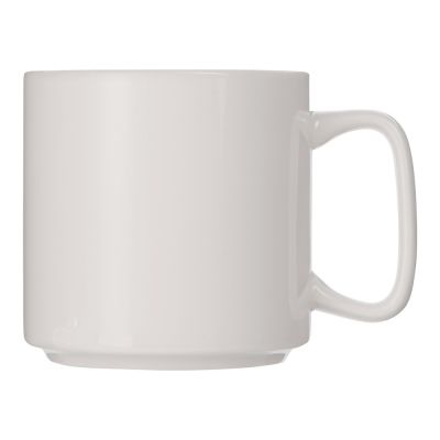 Кружка Kos, 370 мл, белый, с квадратной ручкой-1