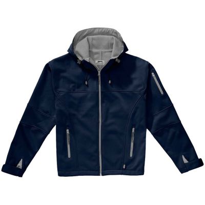 Куртка софтшел Match мужская, темно-синий/серый-4