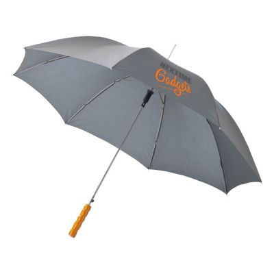 Зонт-трость Lisa полуавтомат 23, серый-2