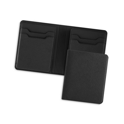 Картхолдер с отделением для бумажных денег Favor, черный-0
