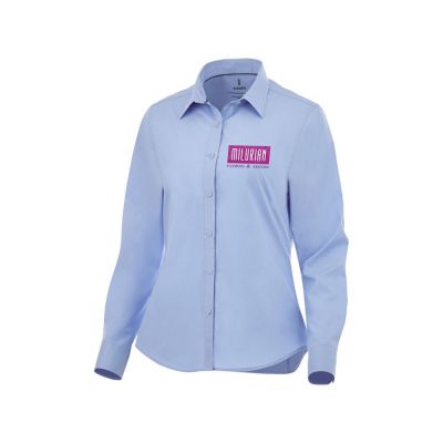 Женская рубашка с длинными рукавами Hamell, светло-синий-4